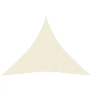 vidaXL Żagiel przeciwsłoneczny, 160 g/m, kremowy, 4x4x4 m, HDPE vidaXL - Parasole ogrodowe - miniaturka - grafika 1