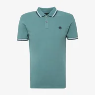 Koszulki męskie - TIMBERLAND POLO TFO LOGO TIPPED SHORT SLEEVE POLO - Timberland - miniaturka - grafika 1
