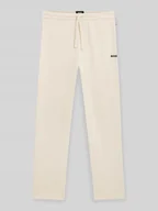 Spodnie sportowe męskie - Spodnie dresowe o kroju regular fit z mieszanki bawełny - miniaturka - grafika 1