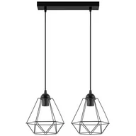 Lampy sufitowe - Inne Wisząca LAMPA hygge VEN W-L 1210/2 metalowa OPRAWA zwis klatki na listwie czarne VEN W-L 1210/2 - miniaturka - grafika 1