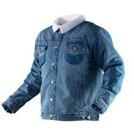 Odzież robocza - NEO Kurtka jeansowa ocieplana DENIM, rozmiar M 81-557-M - miniaturka - grafika 1