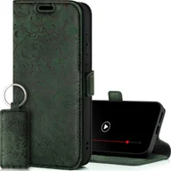 Etui i futerały do telefonów - Etui na telefon komórkowy SURAZO do Samsung Galaxy S24 FE - skórzane etui ochronne z klapką i paskiem RFID w kolorze zielonym - miniaturka - grafika 1