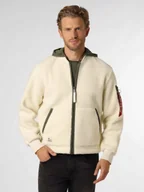 Kurtki męskie - Alpha Industries Kurtka męska Mężczyźni biały jednolity, M - miniaturka - grafika 1