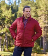 Kurtki męskie - Bordowa, pikowana kurtka Mężczyzna Atlas For Men - Kolor : Czerwony - Rozmiar : 4XL - miniaturka - grafika 1