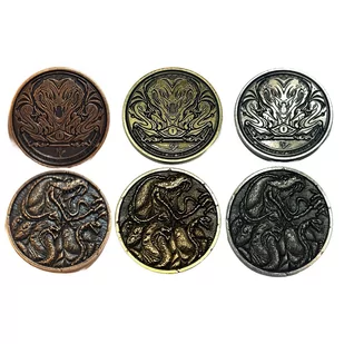 Wężouści Zestaw 3 Metalowych Monet - Gry planszowe - miniaturka - grafika 1