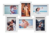 Ramki na zdjęcia - Galeria na 6 zdjęć 10x15 biała rodzinna - miniaturka - grafika 1