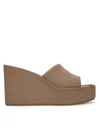 Klapki i japonki damskie - Calvin Klein Klapki Wedge 70 Sndl Canv Mg HW0HW03134 Beżowy - miniaturka - grafika 1