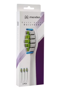 Meriden Końcówki Sonic+ DailyCare Family White - 3szt - Końcówki do szczoteczek elektrycznych - miniaturka - grafika 1