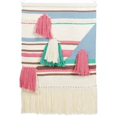 Dekoracje domu - Dekoracja ścienna z frędzlami wielokolorowa MOOLA - miniaturka - grafika 1