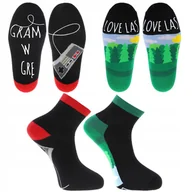 Skarpetki męskie - Śmieszne SKARPETY SKARPETKI Socks 2 Pary Moraj r. 39-42 - miniaturka - grafika 1