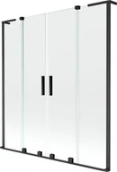Parawany nawannowe - Mexen Velar L Duo parawan nawannowy 2-skrzydłowy rozsuwany 160 x 150 cm, transparent, czarny - 896-160-003-02-70 - miniaturka - grafika 1