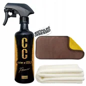 Kosmetyki samochodowe - PROSTAFF CC Water Gold Premier 300ml SET zestaw quick detailer z kwarcem + mikrofibry - miniaturka - grafika 1
