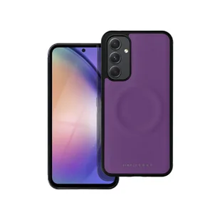 Etui na telefon komórkowy Roar Mag Morning Case z wykończeniem z ekoskóry iPhone 12 fioletowy - Etui i futerały do telefonów - miniaturka - grafika 1