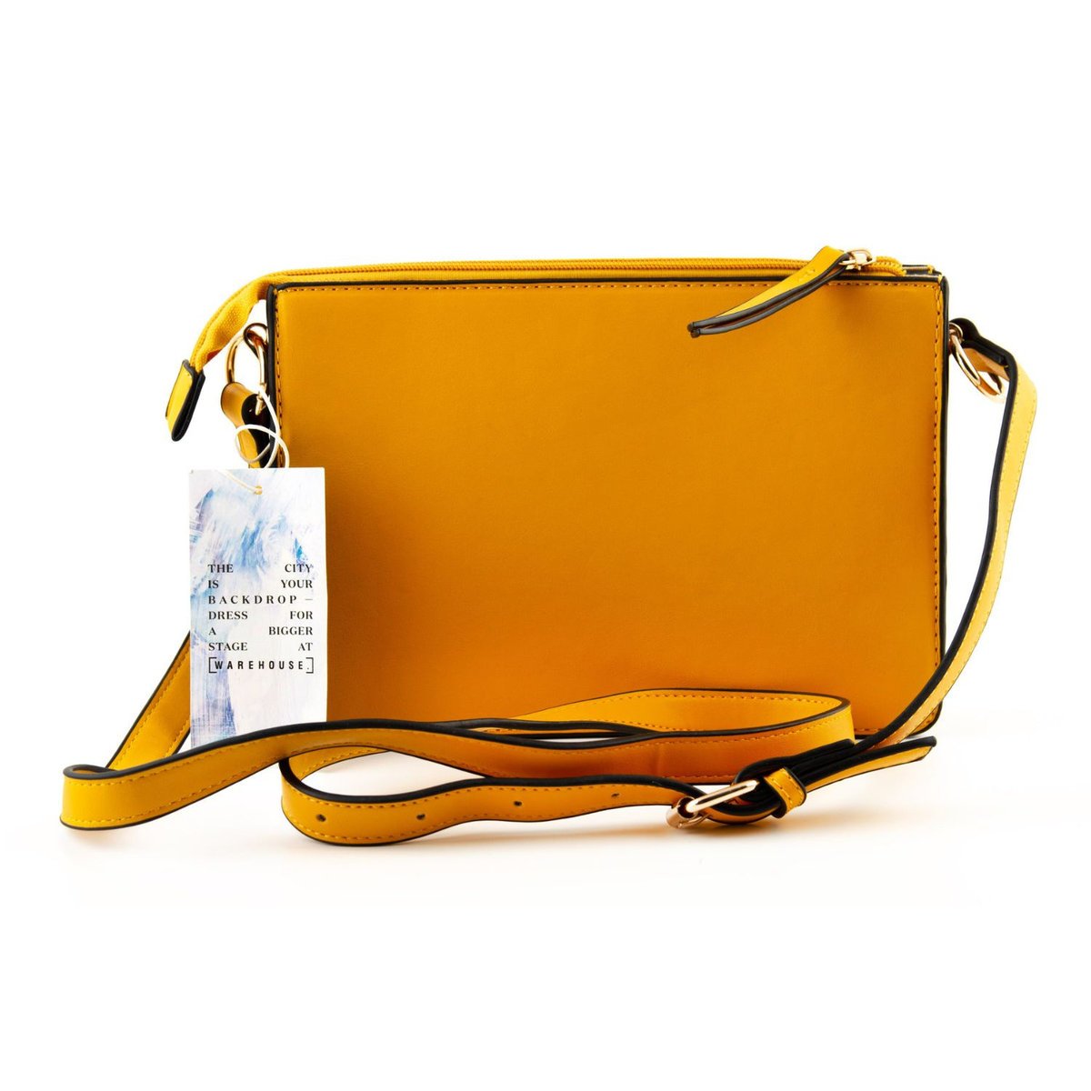 Torebka damska Gusset Crossboy listonoszka żółta mała