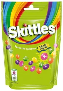 Skittles Crazy Sours cukierki owocowe kwaśne 136g - Cukierki - miniaturka - grafika 1