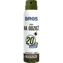 Bros SPRAY NA ODZIEŻ ODSTRASZA I ZABIJA KLESZCZE 90ML 31762735