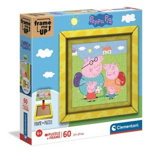 Clementoni Puzzle 60el Frame me up Świnka Peppa 38809 - Puzzle - miniaturka - grafika 2