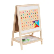 Zabawki kreatywne - Tablica Magnetyczna Kredowa Obrotowa Dla Dzieci Alfabet Bezpieczna - miniaturka - grafika 1