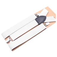 Dodatki do ubrań - Szelki do spodni 3,5 cm biały - miniaturka - grafika 1