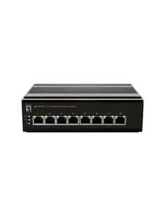 LevelOne IFS-0801 łącza sieciowe Nie zarządzany Fast Ethernet (10/100) Czarny - Pozostałe akcesoria sieciowe - miniaturka - grafika 1