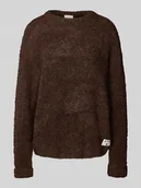 Swetry damskie - Sweter o kroju relaxed fit z dodatkiem wełny model ‘Larisa’ - miniaturka - grafika 1