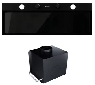 Okap szafkowy (wkład) GLOBALO Fluxime 90.1 Black + Turbina TW 2.1 - Okapy kuchenne - miniaturka - grafika 1