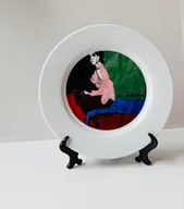 Tace i patery - Talerz porcelanowy z obrazem - miniaturka - grafika 1