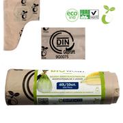 Worki na śmieci - Sipeko Worki biodegradowalne kompostowalne Atest 60l 10szt 16022-uniw - miniaturka - grafika 1