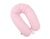 Poduszki do karmienia - Poduszka ciążowa Longer dla kobiet w ciąży do spania - Kropki na różu - miniaturka - grafika 1