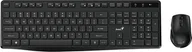 Zestawy myszka + klawiatura - Klawiatura + mysz Genius KM-8206S, zestaw klawiatura CZ/SK, klasyczna, 2.4 [Ghz], bezprzewodowa, czarna, nie - miniaturka - grafika 1