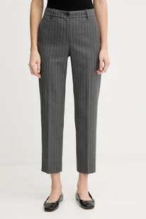 Tommy Hilfiger spodnie damskie kolor szary proste high waist WW0WW46704 - Spodnie sportowe damskie - miniaturka - grafika 1