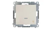 Wyłączniki światła i elektryczne - Kontakt Kontakt_Simon Łącznik krzyżowy z podświetleniem LED (moduł) 10AX. 250V. szybkozłącza krem DW7L.01/41 - miniaturka - grafika 1