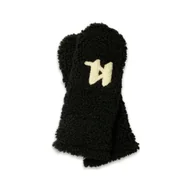 Rękawiczki - Karl Lagerfeld Rękawiczki Shearling Muff Natural | z dodatkiem skóry - miniaturka - grafika 1