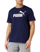 Koszulki męskie - Puma męskie Ess Tee T-Shirt z logotypem, czarny, xl 851740 - miniaturka - grafika 1