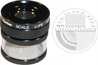 Mikroskopy i lupy - Carton Lupa x10 z podziałką skala 0,1mm i regul. ostrości - miniaturka - grafika 1