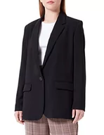 Kurtki damskie - Sisley Kurtka damska, 26QSLW00M, czarna 100, 44 - miniaturka - grafika 1