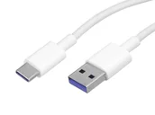 Kable USB - HUAWEI KABEL TRANSMISJI DANYCH USB/TYPE-C BIAŁY 5A FAST CHARGING ORG. - miniaturka - grafika 1