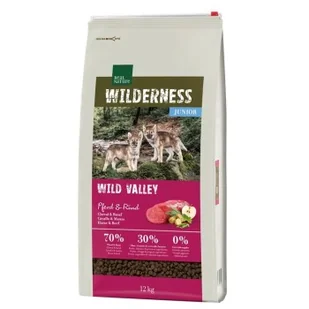 REAL NATURE Wilderness Junior Wild Valley Konina i wołowina 12 kg - Sucha karma dla psów - miniaturka - grafika 1