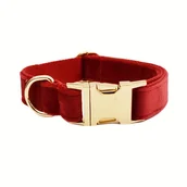 Inne - Customowy Miękki I Trwały Personalizowany Obroża Z Sztruksu Z Tabliczką Z Imieniem I Szybkim Zapięciem Metalowym, Regulowany Obroża Dla Małych, - miniaturka - grafika 1