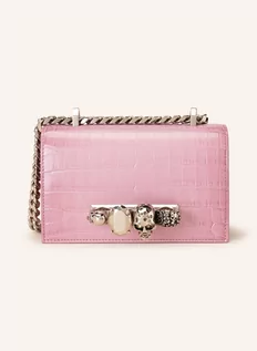 Torebki damskie - Alexander Mcqueen Torba Na Ramię Jewelled Satchel Mini rosa - grafika 1