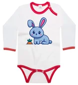 Body dla niemowląt - Body dziecięce Królik Zając Z Marchewką W Ziemi Dzień Marchewki 86/92 - miniaturka - grafika 1