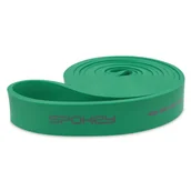 Gumy, taśmy, ekspandery - Spokey Power, guma oporowa, hard, zielona, 1 sztuka - miniaturka - grafika 1