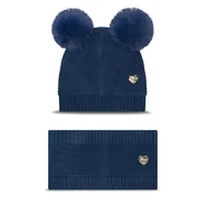 Czapki dla dzieci - Komplet czapka i komin Guess A4BZ01 Z2QP0 Niebieski - miniaturka - grafika 1