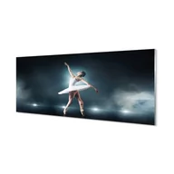 Dekoracje domu - Szklany panel Biała sukienka balet kobieta 125x50 cm - miniaturka - grafika 1