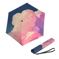 Parasole - Knirps US.050, ultralekki, wąski, ręczny, składany płaski parasol damski w kolorze limonki - miniaturka - grafika 1