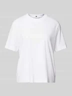 Koszulki i topy damskie - T-shirt z czystej bawełny - miniaturka - grafika 1