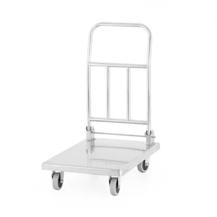 Wózek platformowy ze stali nierdzewnej, 740x480x860 mm PRESTONA, 810174 - Wózki na żywność - miniaturka - grafika 1