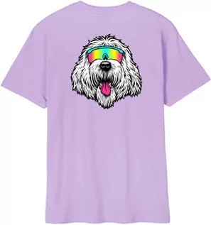 Koszulki męskie - t-shirt męski SANTA CRUZ MCCOY DOG TEE Digital Lavender - grafika 1