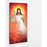 Ikony i obrazy sakralne - Jezus Miłosierny Miłosierdzie - obraz polycanvas, 50x100 - miniaturka - grafika 1