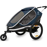 Przyczepki rowerowe - Przyczepka rowerowa HAMAX Outback Twin Niebiesko-biały - miniaturka - grafika 1